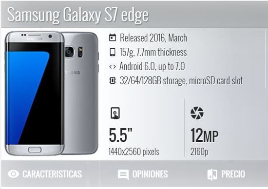 Celular Samsung Galaxy S7 Edge Garbarino 20marzo 2019